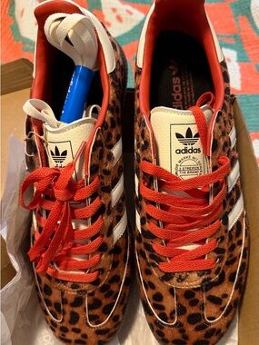 Adidas cheetah Samba OG Shoes spare white laces NEW IN Box